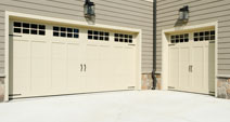 Two garage doors in Rockland County